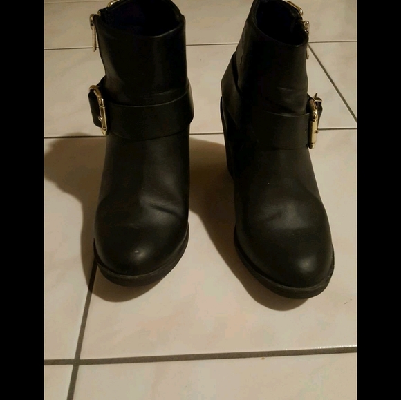 Black buckle booties EU 37/ US 6 - Picture 7 of 8